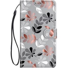 Kal-Chooseu Coque Pour Samsung Galaxy S23 Housse Cuir Avec Protection Etui Portefeuille Antichoc Magnétique Étui À Rabat Et Folio Support Élégant Motif Pour Filles Femmes Pour Galaxy S23 - Feuille