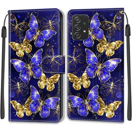 Kal-Coque Samsung Galaxy A53 5g, Housse Samsung A53 5g, Etui Premium Housse En Cuir Pochette Protection Portefeuille Rabat Clapet Case Porte Carte Magnétique Étui Antichoc Cover (Papillon 3)