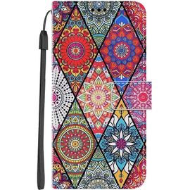 Kal-Chooseu Coque Pour Iphone Se 2022 / Se 2020 / Iphone 7 / Iphone 8 Flip Case Portefeuille Antichoc Étui À Rabat Et Folio Etui Cuir Pochette Avec Silicone Motif Cover Fonction Support Housse - Mand