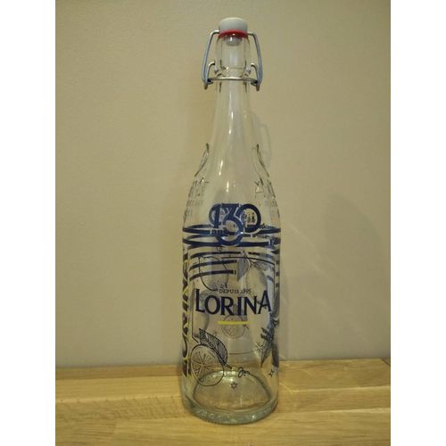 Bouteille Lorina 130 Ans – Édition Limitée Collector En Verre – Vintage Décoration