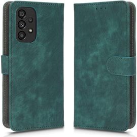 Kal-Housse Pour Samsung Galaxy A53 5g Etui, Rfid Protect Pu/Tpu Cuir Coque Magnétique Portefeuille, Vert
