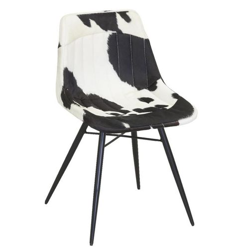 Chaise En Peau De Vache Véritable