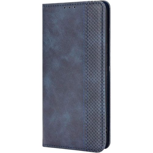 Kal-Housse Pour Telephone Xiaomi Redmi Note 9s Etui, Pu/Tpu Retourner Cuir Coque Magnétique Portefeuille, Bleu
