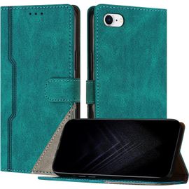 Kal-Étui Pour Iphone Se 2022/2020 / Iphone 8 / Iphone 7 (4,7 Pouce), Housse En Cuir Pu Avec [Protection Antichoc Tpu] [Fonction Support] [Porte-Cartes ] Coque Pour Iphone 8 - Vert