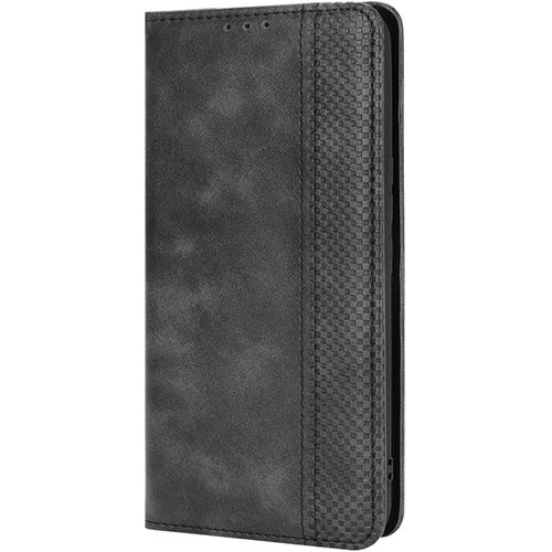 Kal-Housse Pour Telephone Xiaomi Redmi Note 9s Etui, Pu/Tpu Retourner Cuir Coque Magnétique Portefeuille, Noir