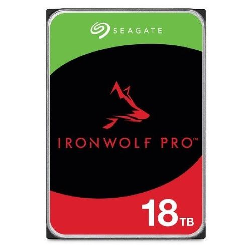 Seagate IronWolf Pro ST18000NT001 - Disque dur - 18 To - interne - 3.5" - SATA 6Gb/s - 7200 tours/min - mémoire tampon : 256 Mo - avec 3 ans de Seagate Rescue Data Recovery