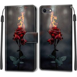 Kal-Coque Iphone Se 2020 /Iphone 8/Iphone 7 (4,7 Pouces), Etui Premium Housse En Cuir Pochette Protection Portefeuille Rabat Clapet Case Porte Carte Magnétique Étui Antichoc Cover (Rose)