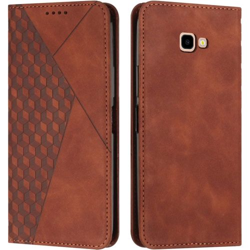 Kal-Coque Pour Samsung Galaxy A5 2017 / A520, Premium Flip Housse Étui Protection Rabat Clapet Portefeuille Phone Cover Magnétique [Porte Cartes] Antichoc Béquille Cover (Marron)