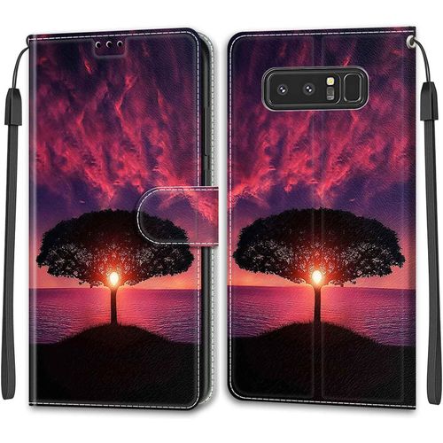 Kal-Coque Samsung Galaxy A5 2017/A520, Housse Samsung A5 2017/A520, Etui Housse En Cuir Pochette Protection Portefeuille Rabat Clapet Case Porte Carte Magnétique Étui Antichoc Cover (Bateau)