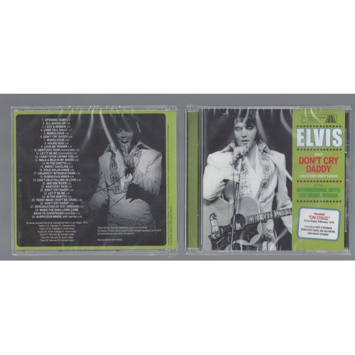 Elvis Presley Sings Don't Cry Daddy & Other Great Songs Fevrier 1970 Disc Original Picture 29 Tracks Livret 8 Pg Audience Recording Edition Limitée 450 Ex Sortie 2021 Neuf & Boitier Scellé Ultra Rare