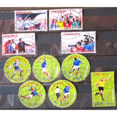 2006. Série Complète F3906 À F3915: Coupe Du Monde De Football 2006 En Allemagne.
