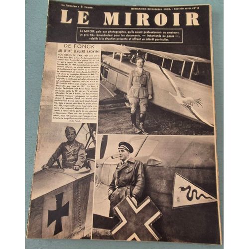Le Miroir 22 Octobre 1939