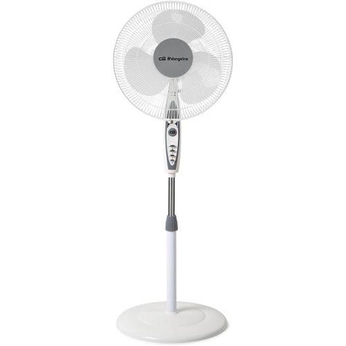 Sf 0147 Ventilateur Sur Pied Oscillant, 3 Niveaux De Ventilation, Pales De 40 Cm, Hauteur Réglable, 50 W, Blanc[VEN750008]
