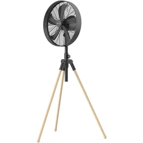 Ventilateur Sur Pied Tripod W3050 Avec 5 Pales En Métal, Hauteur Réglable 120-130Cm, Oscillation Automatique 80° Et 3 Vitesses. Ventilateur De Trépied Pliable Avec Moteur En Cuivr[VEN750510]