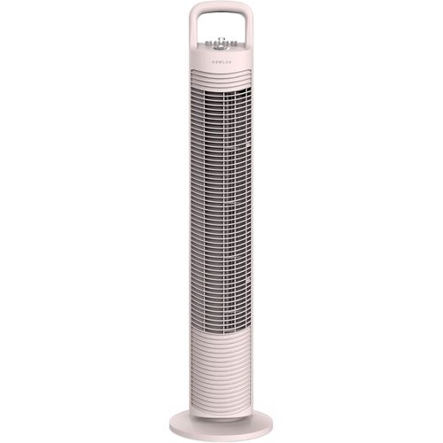 Ventilateur Tour Sans Pales W80 (45W) 3 Vitesses, Oscillation 70°, Minuterie 120 Min Et Design Compact. Ventilateur Sur Pied Avec Moteur En Cuivre Et Poignée De Transport (Corail[VEN750587]