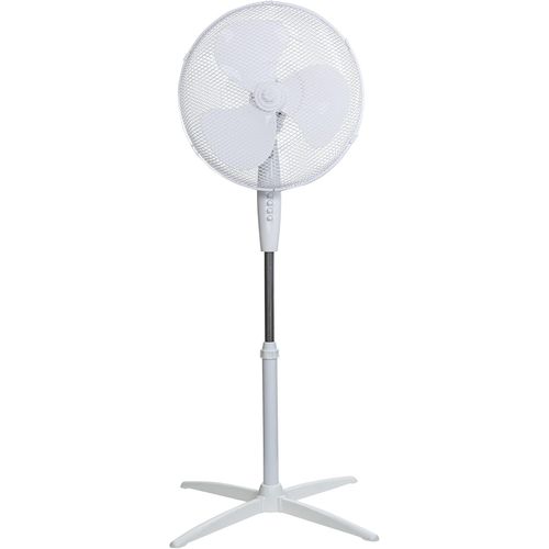 16"" Pouces, Léger, Ventilateur Sur Pied, 3 Vitesses, Oscillation Grand Angle, Flux D'Air Puissant, Hauteur Réglable, Blanc - R Pf1621[VEN750017]