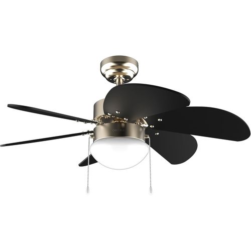 Ventilateur De Plafond Avec Lumière Energysilence Aero 365 Gold&Wood - 50 W, Diamètre 91 Cm, 3 Vitesses, 6 Pales, Ampoule Non Incluse, Mode Été/Hiver, Design Élégant[VEN750229]