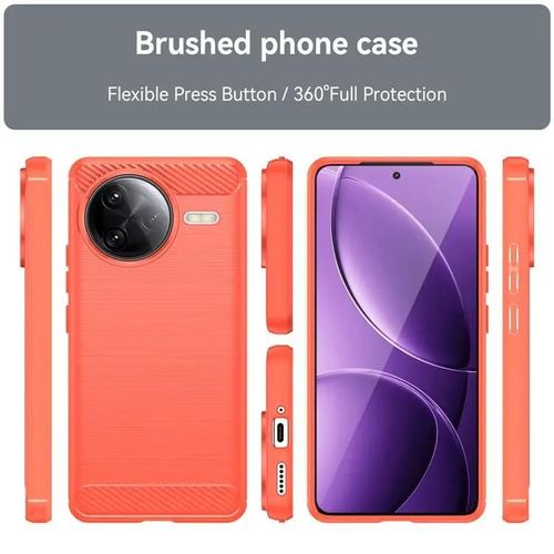 Coque Pour Xiaomi Poco F7 Ultra 5g - Housse Etui Silicone Gel Carbone + Film Ecran - Rouge