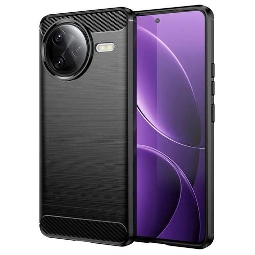 Coque Pour Xiaomi Poco F7 Ultra 5g - Housse Etui Silicone Gel Carbone + Film Ecran - Noir