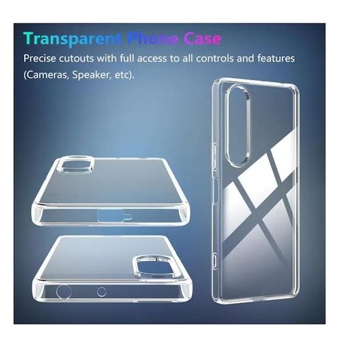Coque Pour Sony Xperia 1 Vii - Housse Etui Silicone Gel Fine + Film Ecran - Transparent Tpu