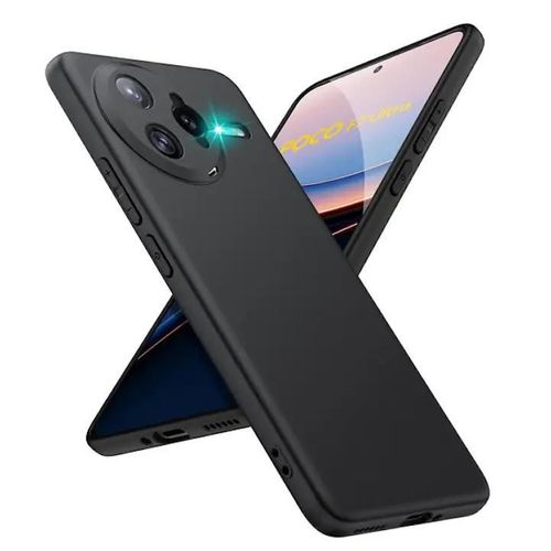 Coque Pour Xiaomi Poco F7 Ultra 5g - Housse Etui Silicone Gel Fine + Film Ecran - Noir