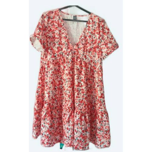 Robe À Fleurs Rouge Shein Taille 38 - M