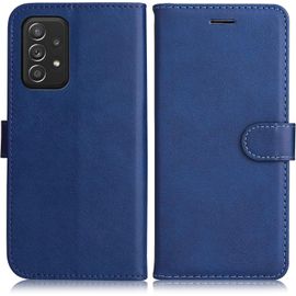 Kal-Coque Pour Galaxy A52 4g / Galaxy A52 5g / Galaxy A52s 5g, Pu En Cuir Coque Portefeuille Étui Housse, Design Classique Tpu Coque Pour Samsung Galaxy A52 4g / A52 5g / A52s 5g, Bleu Marin