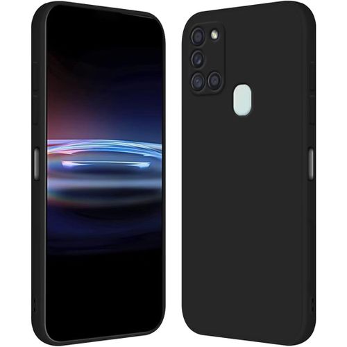Kal-Coque Pour Samsung Galaxy A21s (6.5" Inches) Étui En Silicone Tpu Souple - Noir