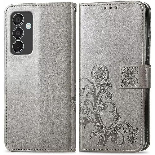Kal-Coque En Cuir Pour Samsung Galaxy A16 5g / Samsung Galaxy A16 (4g) (6.7"" Inches), Étui Portefeuille Avec 3 Emplacements Pour Cartes 1 Poche À Monnaie - Gris