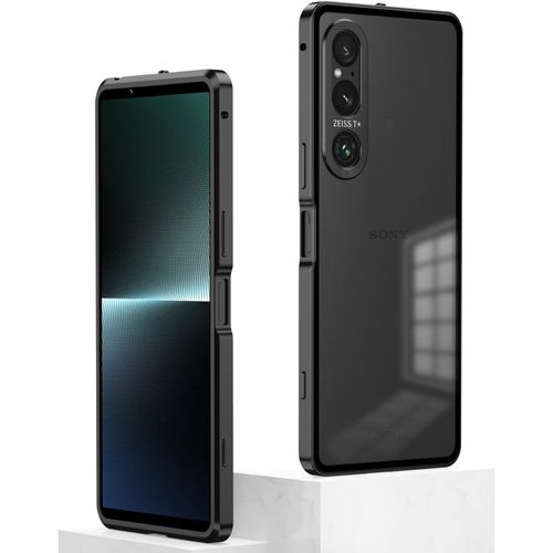 Kal-Étui Pour Sony Xperia1vi Pop Boucle Métal Coque En Pc Plaque Arrière Protection Contre Les Chutes Coque Sony Xperia 1v
