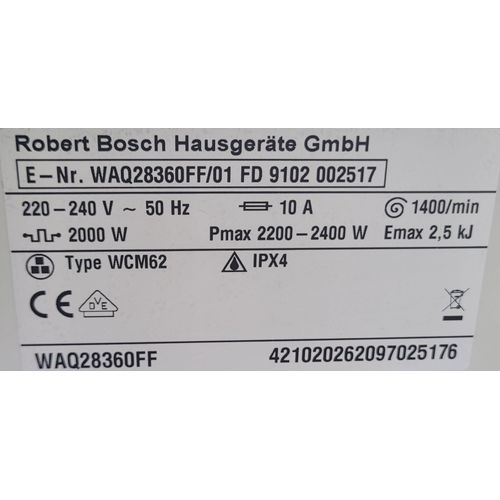PIECES POUR LAVE LINGE BOSCH WAQ28360FF/01