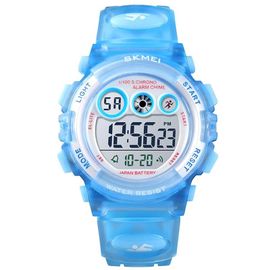 Montre Enfant Garçon Adolescent Digitale Outdoor Sport Multifonction Étanche Led Lumière Alarme Calendrier Date Avec Bande De Silicone