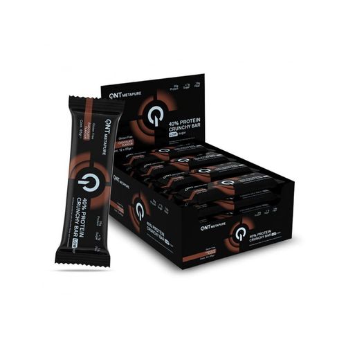 Boîte 40% Protein Crunchy Bar (12x65g)|Chocolat| Barres Protéinées|Qnt 