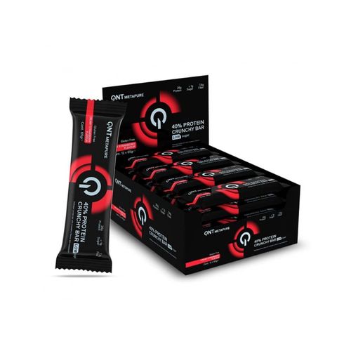 Boîte 40% Protein Crunchy Bar (12x65g)|Fraise| Barres Protéinées|Qnt 
