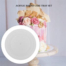 24 Pcs 10 Planches à gâteau (blanc) - Base de cercle de gâteau