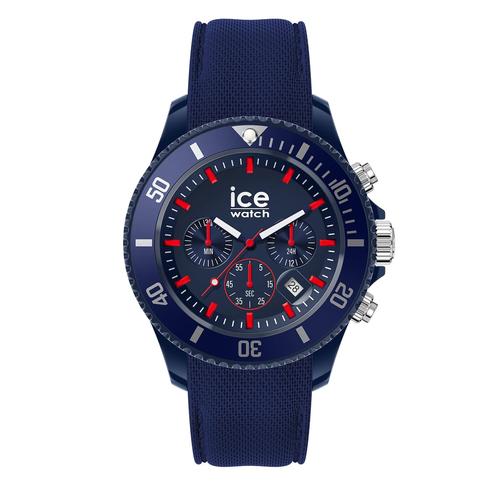 Ice Watch Montre Ice Chrono - Dark Blue Red Bleu Hommes 020622 -