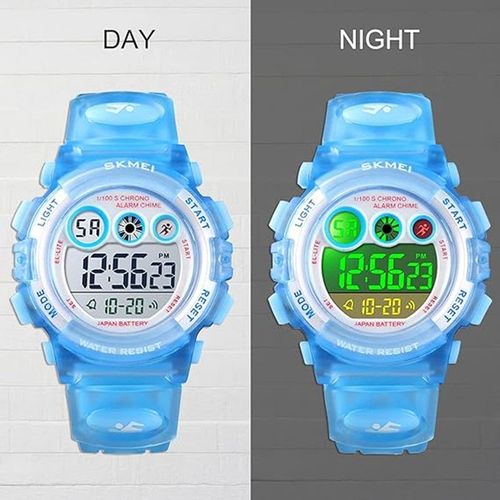 Montre Enfant,Adolescents Garçons Digitale Extérieur Sport 5atm Etanche Multifonction Montre Et Protection Environnementale Non Toxique,Alarme Et Calendrier Date Minuteur