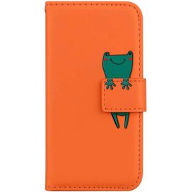 Kal-Coque Pour Samsung Galaxy A52 5gmotif Grenouille Mignon Portefeuille Étui De Antichoc Flip Case Covercuir Pu Housse Avec Fonction Standemplacements De Cartes Et Avec Fermeture Magnétiqueorange