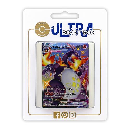 Dracaufeu Vmax Sv107 Full Art Shiny Chromatique - Ultraboost X Epée Et Bouclier 4 5 Destinées Radieuses - Coffret De 10 Cartes Pokémon Françaises
