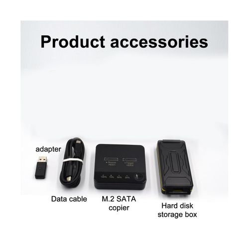 Duplicateur M.2 SATA BoîTier SSD M.2 SATA Dual Bay Station D'Accueil pour Disque Dur Externe avec Clone pour Lecteur SSD M2 HDD