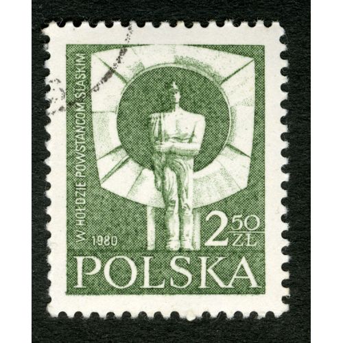 Timbre Oblitéré Polska, W Holdzie Powstancom Slaskim, 1980, 2.50 Zl