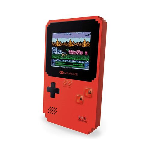My Arcade Mini Console Portable Retro Avec 300 Jeux Vidéo - Rouge