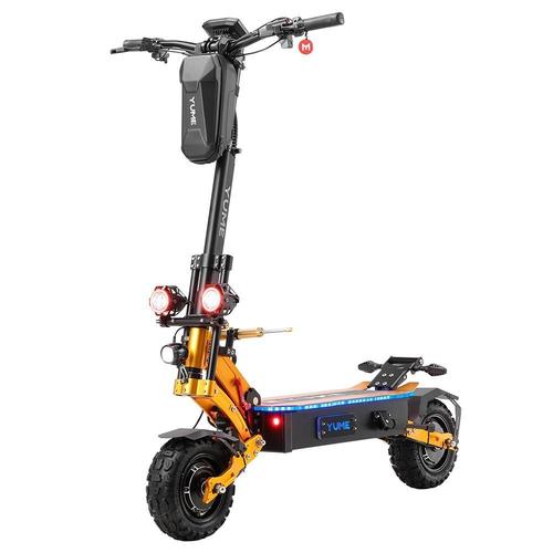 Yume X11+ Scooter Électrique, Moteur 3000w*2,Batterie 60v 30ah,Gros Pneus Tout-Terrain De 11pouces,Vitesse Maximale De 50 Mph,Portée De 60 Milles,Freins À Disque Hydrauliques Avant Et Arrière Ebs