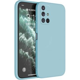 Kal-Coque Pour Samsung Galaxy A71 4g (6.7"" Inches) Etui Housse, Protecteur De Peau En Silicone Tpu - Bleu Clair