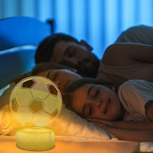 BESTA - Lampe 3D Football, Veilleuse LED Illusion Lampes 7 Couleurs  Changeantes Contrôle Tactile USB Lampe de Bureau Optique, Lampes de Chevet  pour Enfants Noël Anniversaire Meilleur Cadeau Jouet - Lampes de