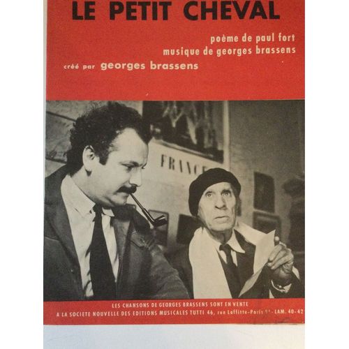 Partition Georges Brassens Le Petit Cheval Édition De 1953
