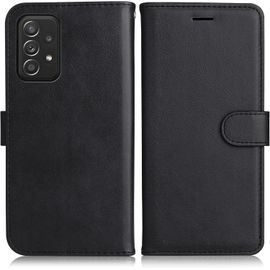 Kal-Coque Pour Galaxy A52 4g / Galaxy A52 5g / Galaxy A52s 5g, Pu En Cuir Coque Portefeuille Étui Housse, Design Classique Tpu Coque Pour Samsung Galaxy A52 4g / A52 5g / A52s 5g, Noir