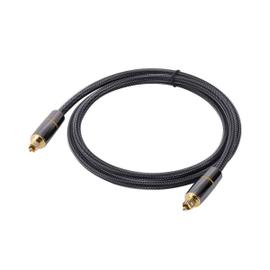 EMK Câble optique Toslink vers câble Mini Toslink Adaptateur Toslink 3.5  Câble audio optique numérique Câble optique S/PDIF plaqué or pour barre de