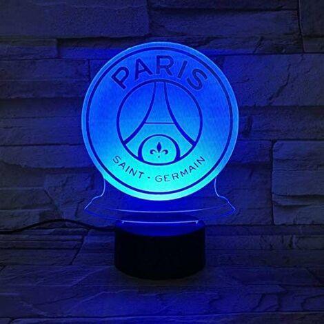 3D Football Lampe Luminosité Réglable LED Veilleuse USB Alimenté