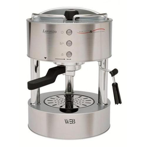 EXPRESSO LORENZO INOX EX825 WHITE & BROWN